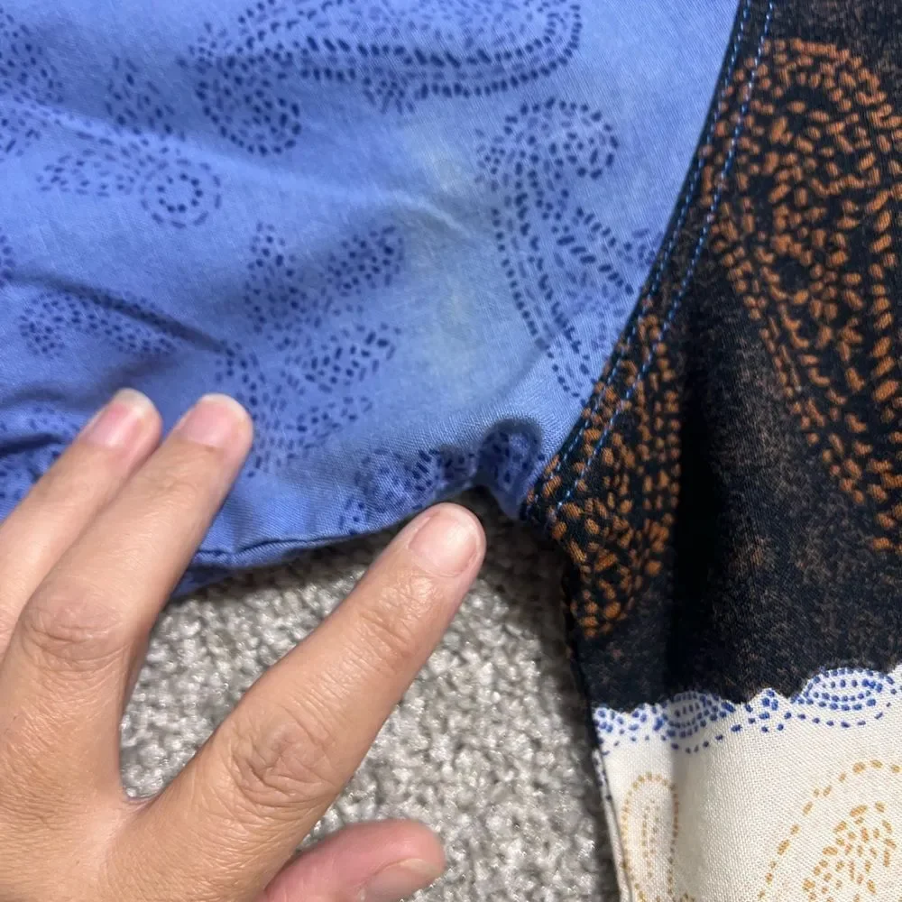 Wrangler Horse Print Vintage Western Snap Button Long Sleeve Top Size Medium - Picture 6 of 12